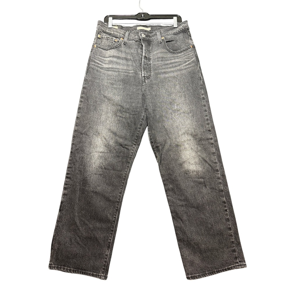 Levi's Ribcage Straight‎ Ankle Women 32 Black Ribcage Straight Ankle Jeans